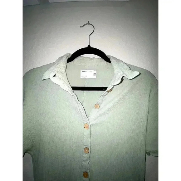 Womens Asos Sage Green Linen Jumpsuit - Picture 3 of 7